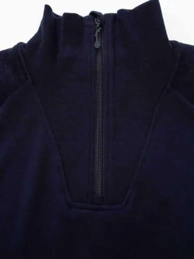 Bilde av WoolLand Geilo Cord Sweater Man Blue Ink